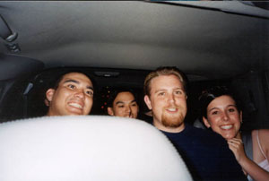 ROB DON BRIAN BOBBI CAR